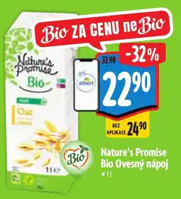Albert Nature's Promise Bio Ovesný nápoj nabídka