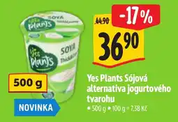 Albert Yes Plants Sójová alternativa jogurtového tvarohu nabídka