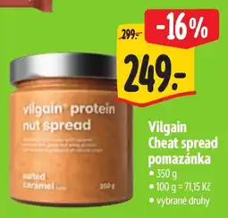 Albert Vilgain cheat spread pomazánka nabídka