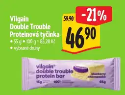 Albert Vilgain double trouble protein bar nabídka