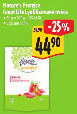 Albert Nature's Promise Good Life Lyofilizované ovoce nabídka