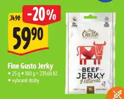 Albert Fine Gusto Jerky nabídka