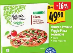 Albert Nature's Promise Veggie Pizza zeleninová nabídka