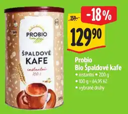 Albert Probio bio špalдовé kafe nabídka