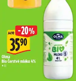 Albert Olma Bio Čerstvé mléko 4% nabídka