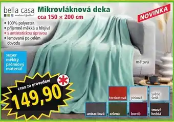 Bella casa Mikrovláknová deka
