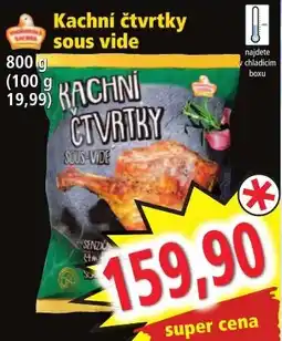 Norma Kachní čtvrtky sous vide nabídka