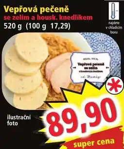 Norma Real Meal Vepřová pečeně se zelím a houskou, knedlíkem nabídka