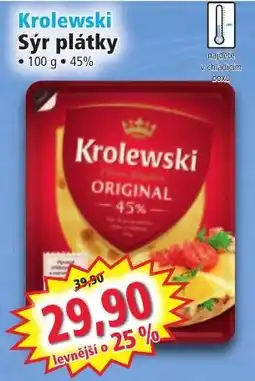 Norma Krolewski sýr plátky nabídka