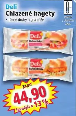 Norma Deli chlazené bagety nabídka
