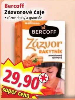 Norma Bercoff zázvorové čaje nabídka