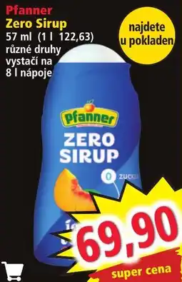 Norma Pfanner zero sirup nabídka