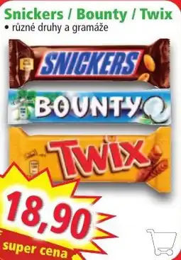 Norma Snickers bounty twix nabídka