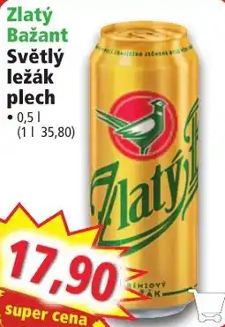 Norma Zlatý Bažant Světlý ležák plech nabídka
