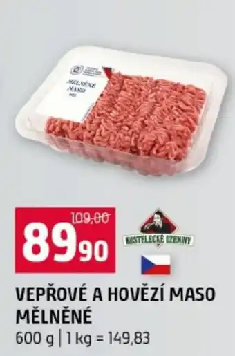 Rástelecké uzeniny vepřové a hovězí maso mělněné