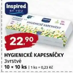 Trefa Inspired hygienické kapesníčky nabídka