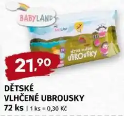 Trefa Babyland dětské vlhčené ubrousky nabídka