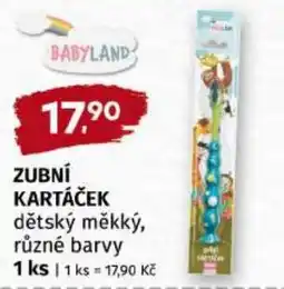 Trefa Babyland zubní kartáček nabídka