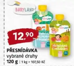 Trefa Babyland přesnídávka nabídka