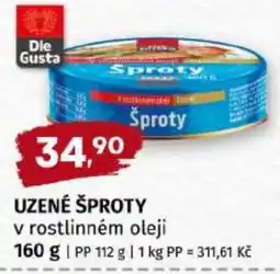 Trefa Die Gusta uzené šproty nabídka