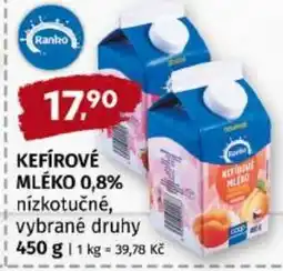 Trefa Ranko kefírové mléko 0,8% nabídka