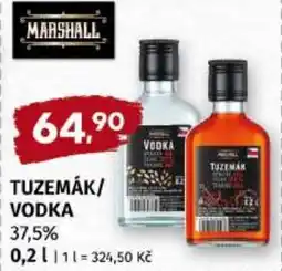 Trefa Marshall tuzemák/vodka nabídka