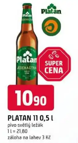 Trefa Platan pivo světlý ležák nabídka
