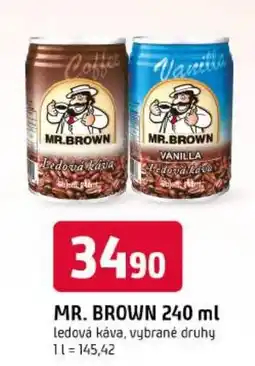 Trefa Mr. Brown ledová káva, vybrané druhy nabídka