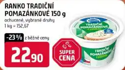 Trefa Ranko tradiční pomazánkové nabídka