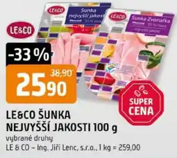 Trefa Le&co šunka nejvyšší jakosti nabídka