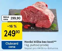Tesco Hovězí klička bez kosti nabídka