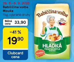 Tesco Babičina volba mouka hladká nabídka
