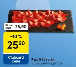 Tesco Paprikáš salám nabídka
