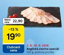 Tesco Anglická slanina nabídka