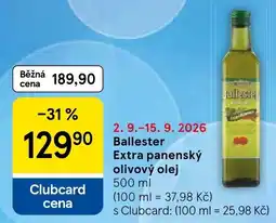 Tesco Ballester extra panenský olivový olej nabídka