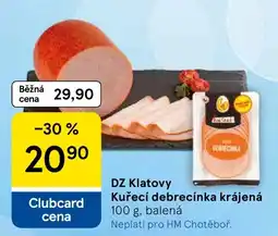 Tesco DZ Klatovy Kuřecí debrecínka krájená nabídka