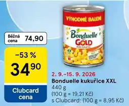 Tesco Bonduelle kukurice XXL nabídka