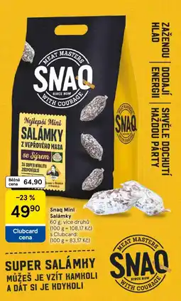Tesco Snaq mini salámky nabídka
