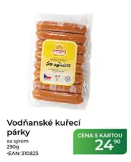 Tamda Foods Vodňanské kuřecí párky se sýrem nabídka