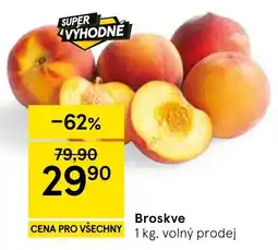 Tesco Broskve nabídka