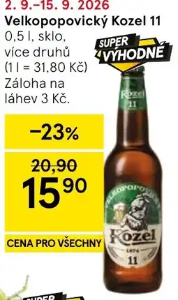 Tesco Kozel 11 nabídka
