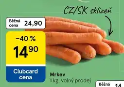 Tesco Mrkev nabídka