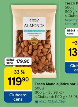 Tesco Tesco mandle jádra natur nabídka
