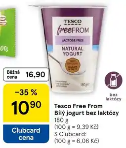 Tesco Tesco Free From Bílý jogurt bez laktózy nabídka