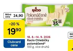 Tesco Racio polomáčené rýžové chlebíčky nabídka