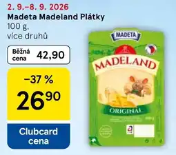 Tesco Madeta Madeland Plátky nabídka