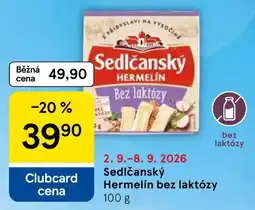 Tesco Sedlčanský Hermelín bez laktózy nabídka