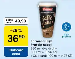 Tesco Ehrmann High Protein nápoj nabídka