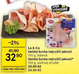 Tesco Le & Co Selská šunka nejvyšší jakosti nabídka