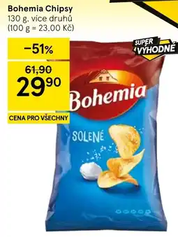 Tesco Bohemia chipsy nabídka
